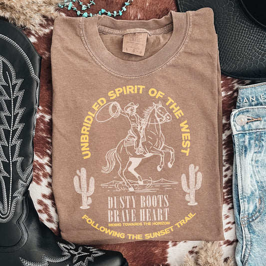 Unbridled Spirit of the West — Western Cowboy Graphic Tee