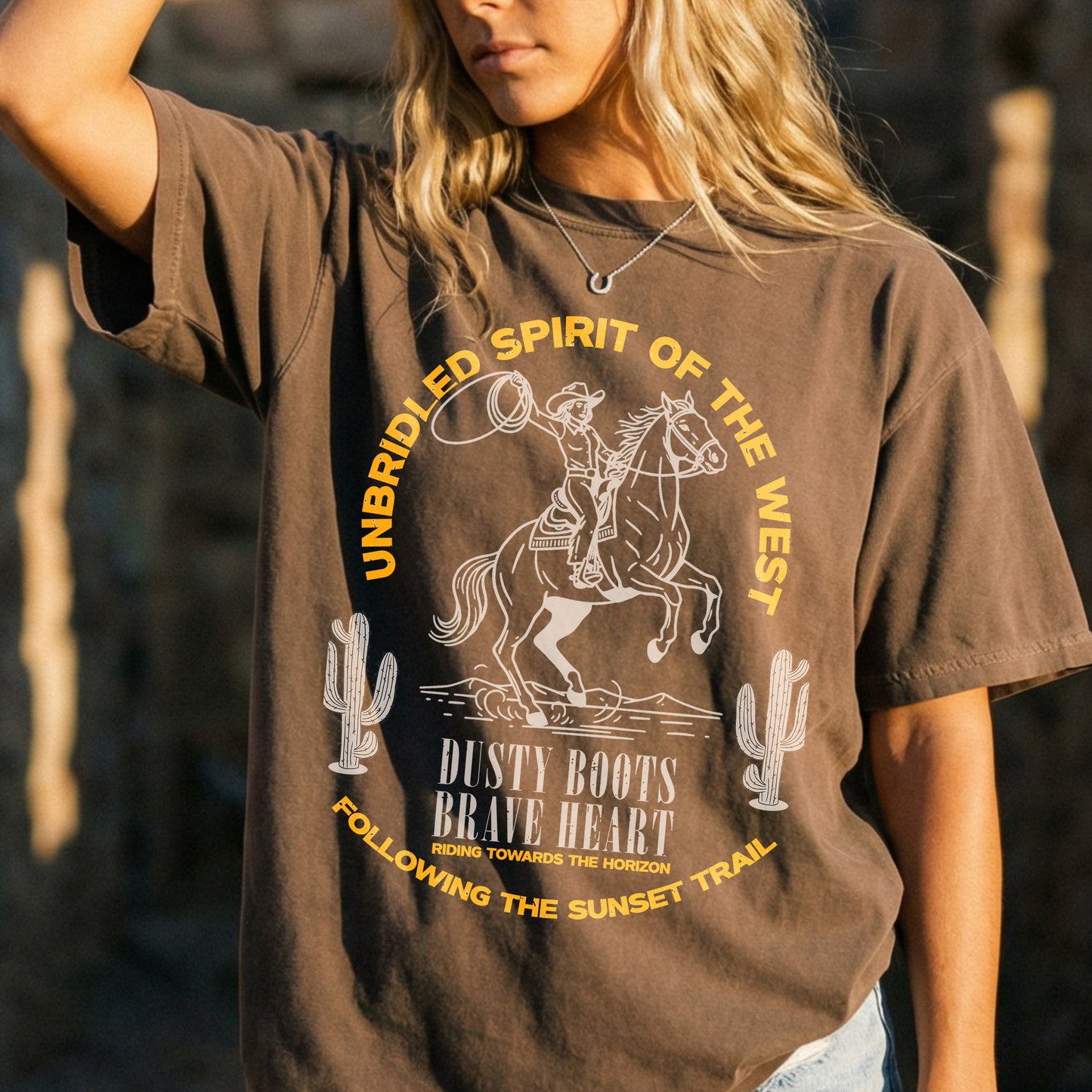 Unbridled Spirit of the West — Western Cowboy Graphic Tee
